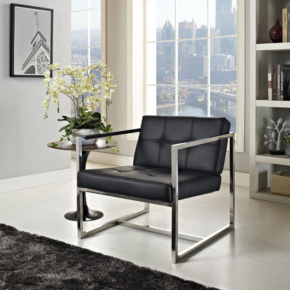 Hover Lounge Chair in Black
