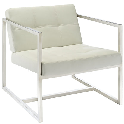Hover Lounge Chair in White