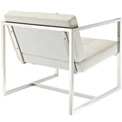 Hover Lounge Chair in White