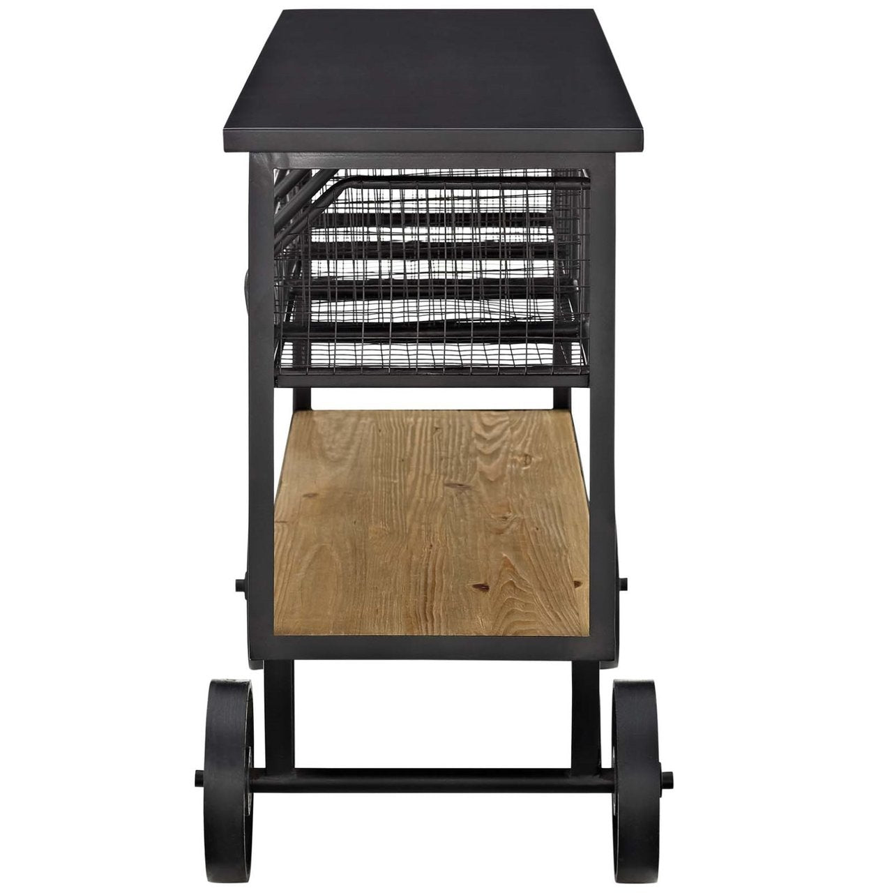 Fairground Serving Stand, Brown, Metal 11716