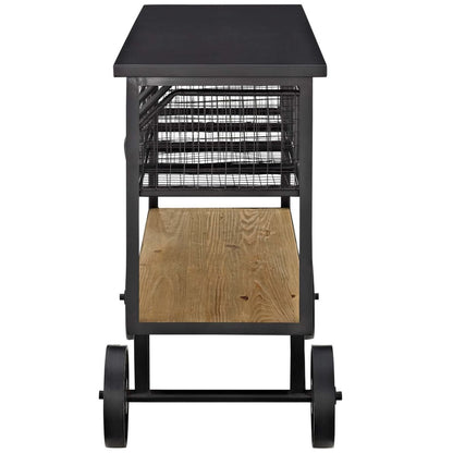 Fairground Serving Stand, Brown, Metal 11716