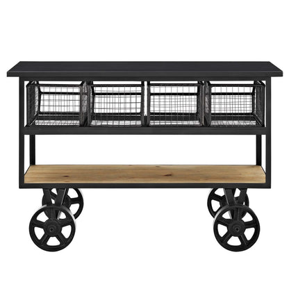 Fairground Serving Stand, Brown, Metal 11716