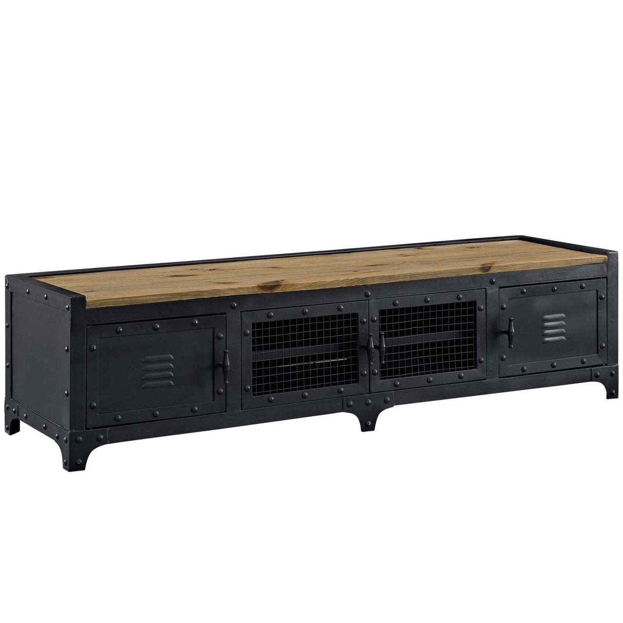 Dungeon TV Stand, Black, Wood 11717