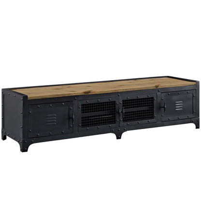 Dungeon TV Stand, Black, Wood 11717