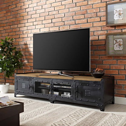 Dungeon TV Stand, Black, Wood 11717