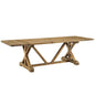 Den Extendable Wood Dining Table, Brown, Wood 11725