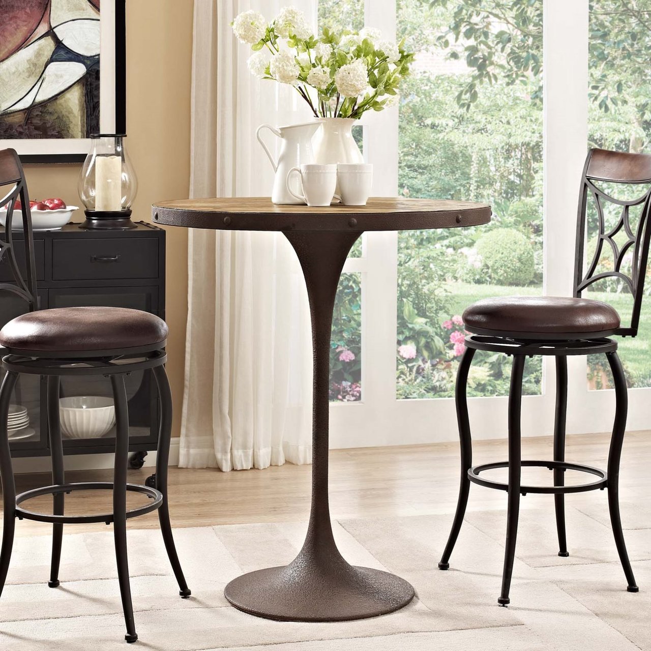 Drive Wood Bar Table, Brown, Wood 11726