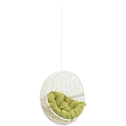 Hide Outdoor Patio Swing Chair Without Stand, Green, Rattan 11742