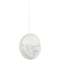 Hide Outdoor Patio Swing Chair Without Stand, White, Rattan 11745