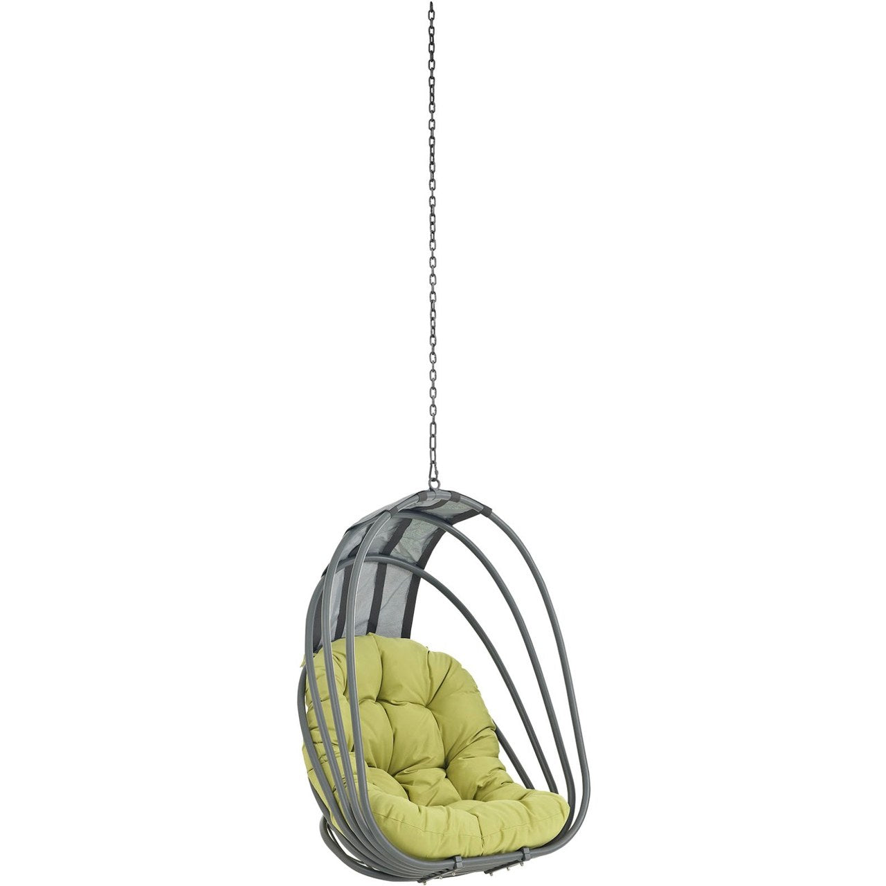 Whisk Outdoor Patio Swing Chair Without Stand, Green, Rattan 11751