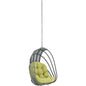 Whisk Outdoor Patio Swing Chair Without Stand, Green, Rattan 11751