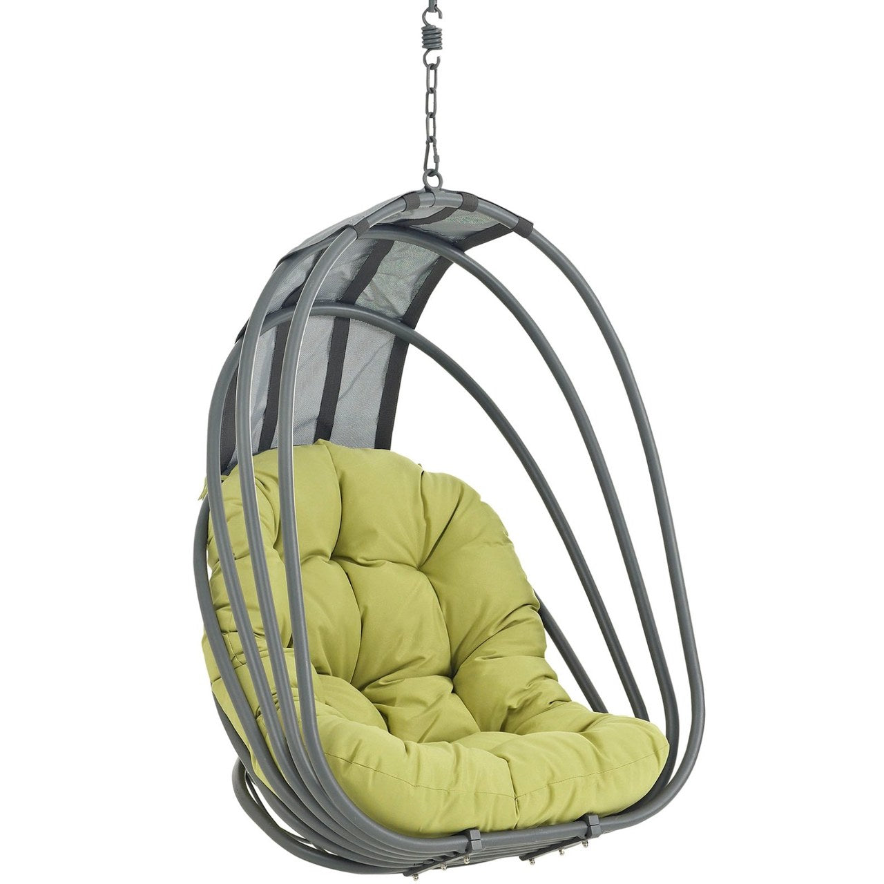 Whisk Outdoor Patio Swing Chair Without Stand, Green, Rattan 11751