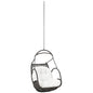 Arbor Outdoor Patio Swing Chair Without Stand, White, Rattan 11760