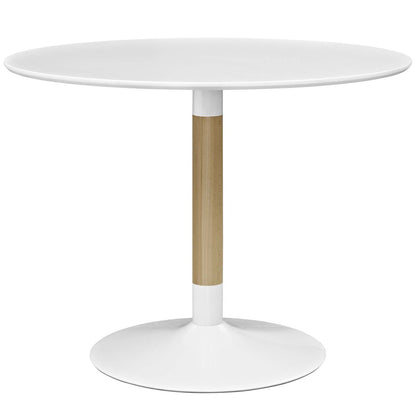 Whirl Round Dining Table, Wood, White 13607