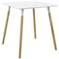 Continuum 28" Square Dining Table, Wood, White 13608