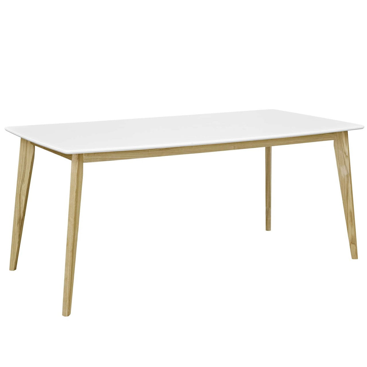 Stratum 71" Dining Table, Wood, White 13609