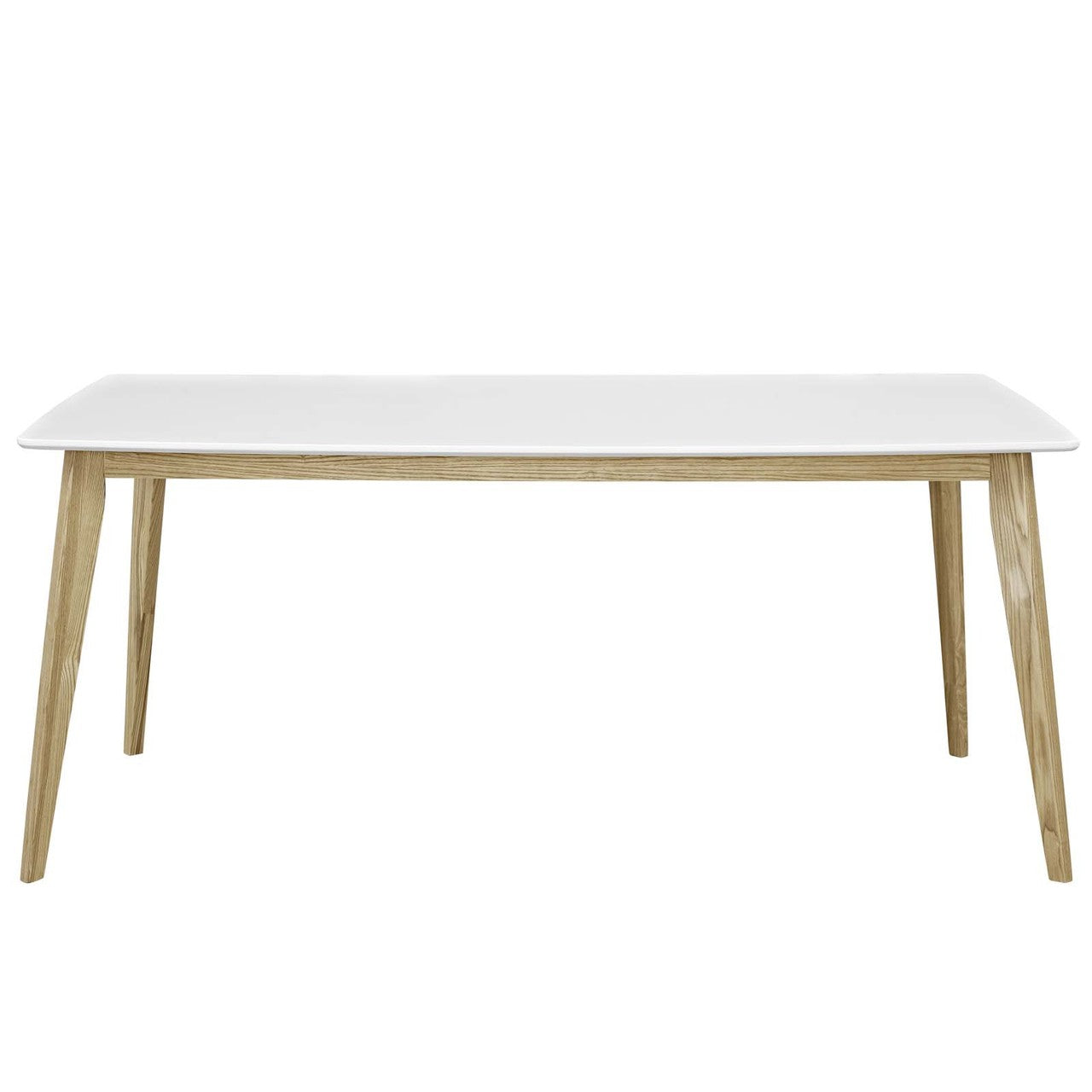 Stratum 71" Dining Table, Wood, White 13609