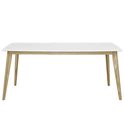 Stratum 71" Dining Table, Wood, White 13609