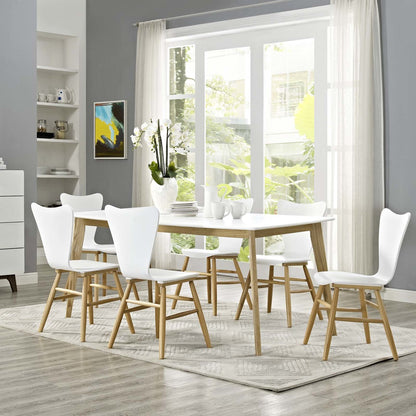 Stratum 71" Dining Table, Wood, White 13609