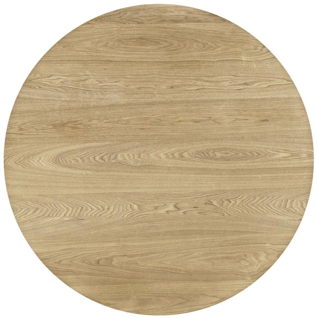 Satellite Circular Dining Table, Wood Metal Steel, Natural 13611