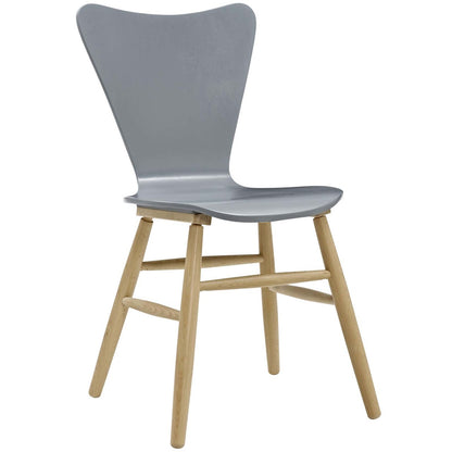 Cascade Wood Dining Chair, Wood, Grey Gray 13616