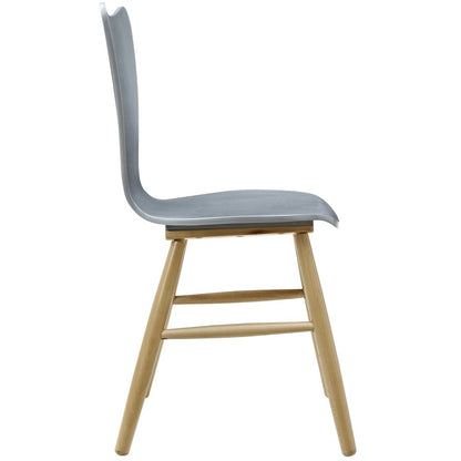 Cascade Wood Dining Chair, Wood, Grey Gray 13616