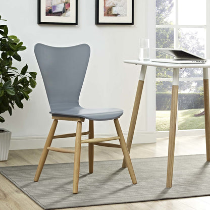Cascade Wood Dining Chair, Wood, Grey Gray 13616