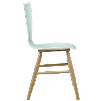 Cascade Wood Dining Chair, Wood, Light Blue 13617