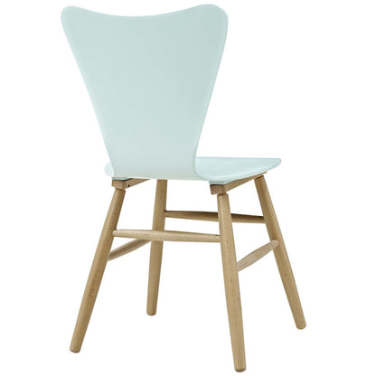 Cascade Wood Dining Chair, Wood, Light Blue 13617