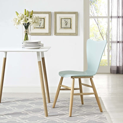 Cascade Wood Dining Chair, Wood, Light Blue 13617