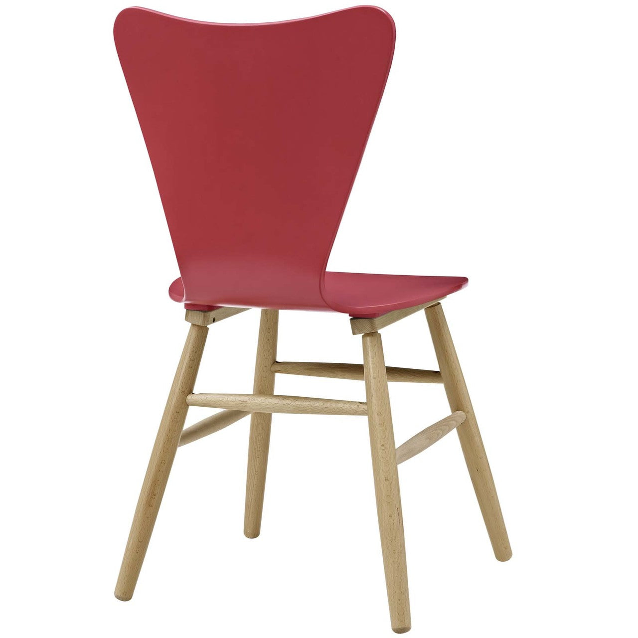 Cascade Wood Dining Chair, Wood, Red 13618
