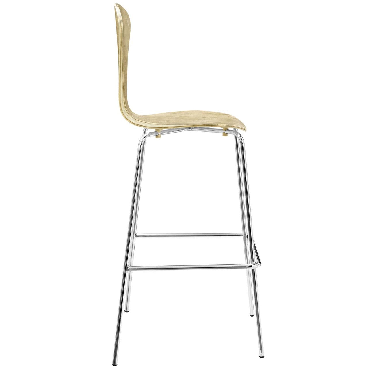 Passage Dining Bar Stool, Wood Metal Steel, Natural 13622