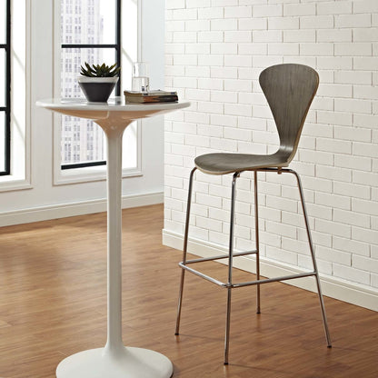 Passage Dining Bar Stool, Wood Metal Steel, Brown 13623