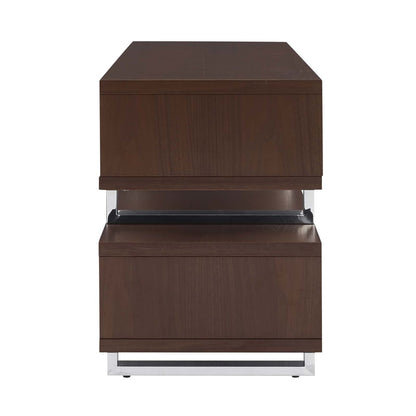 Amble 47 TV Stand, Wood Metal Steel, Brown 13629