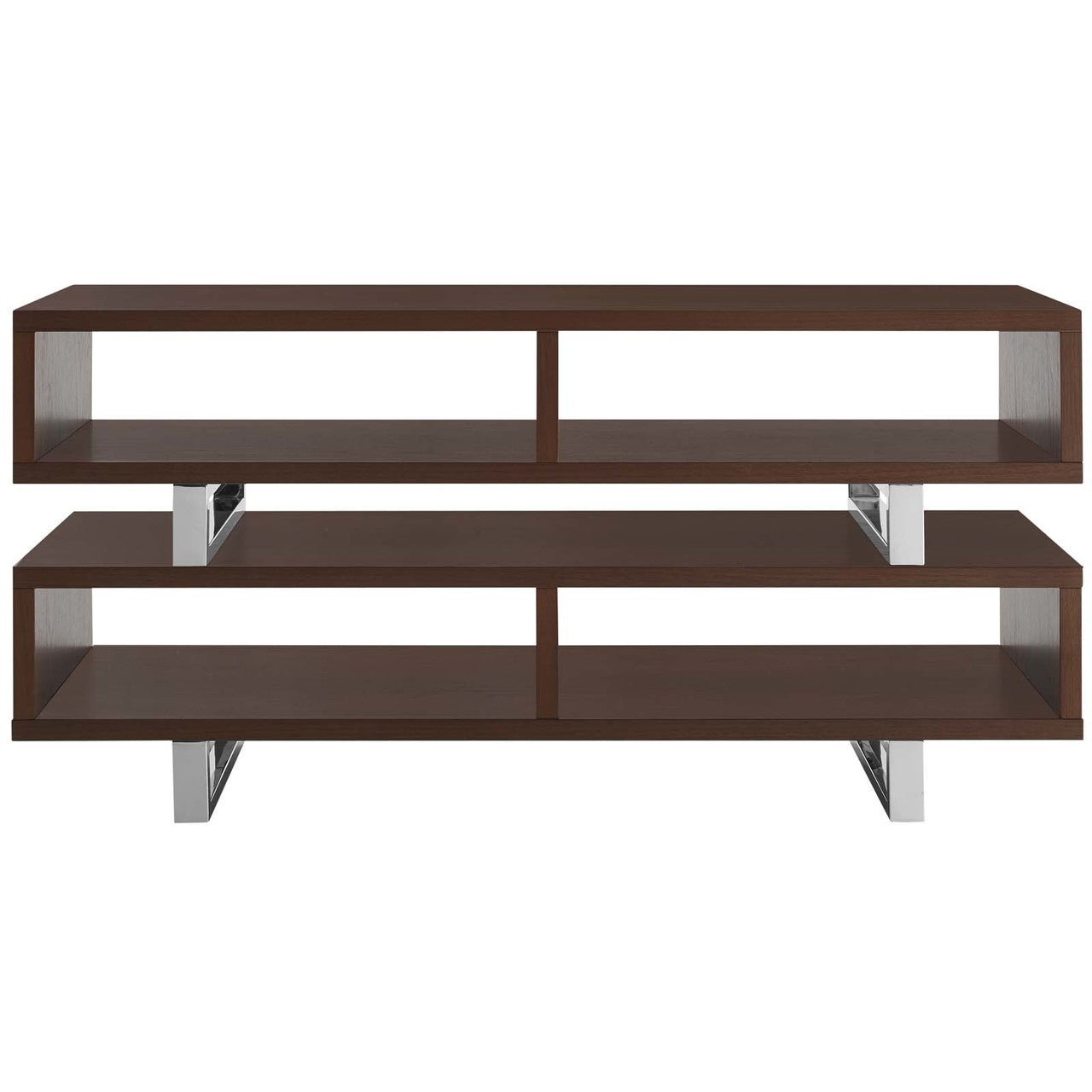 Amble 47 TV Stand, Wood Metal Steel, Brown 13629