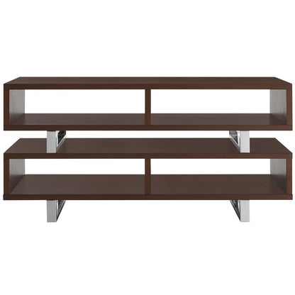 Amble 47 TV Stand, Wood Metal Steel, Brown 13629