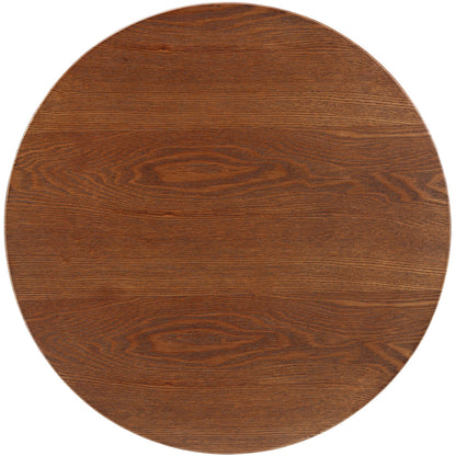 Lippa Wood Top Side Table in Black