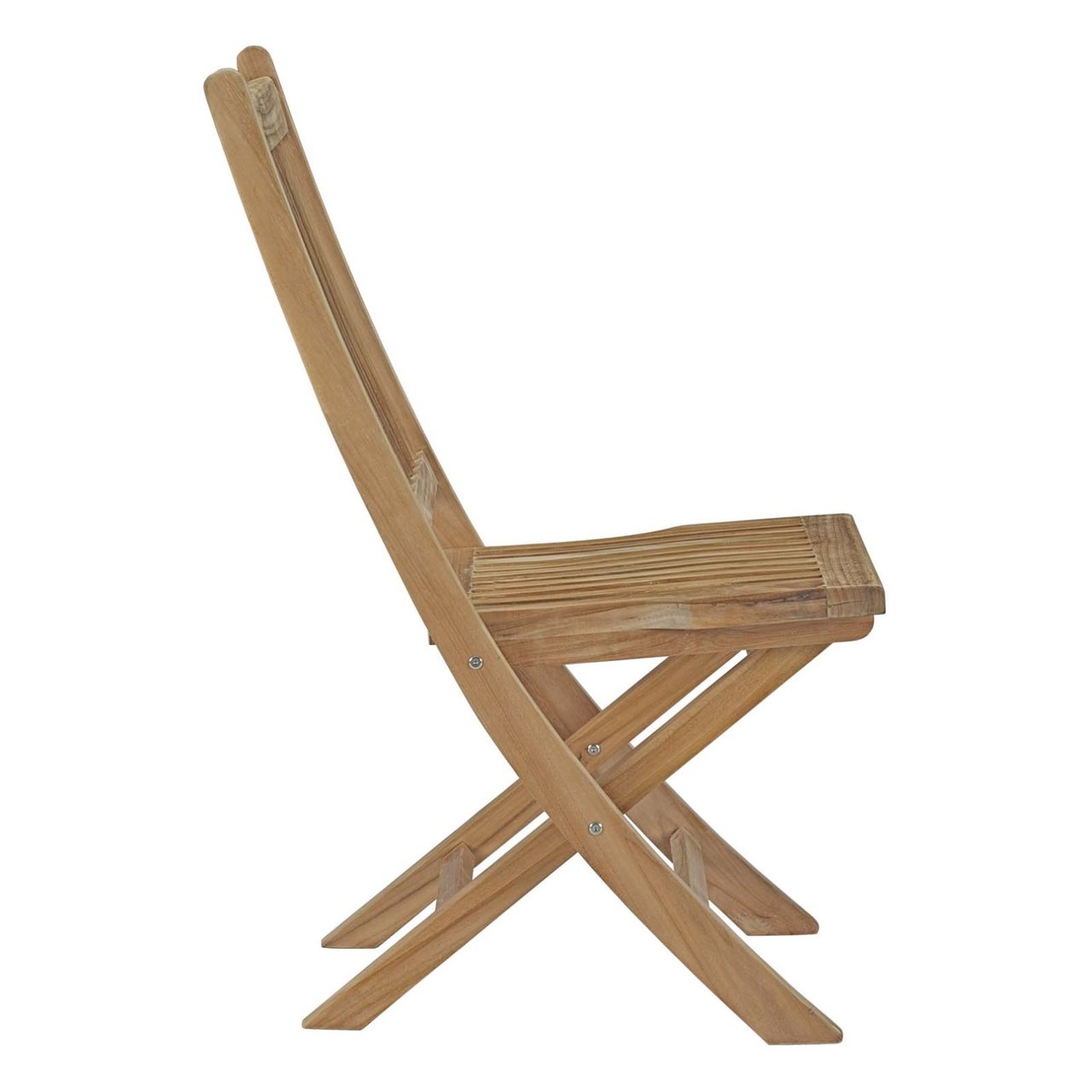 Marina Outdoor Patio Teak Folding Chair, Brown, Wood 11782