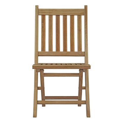 Marina Outdoor Patio Teak Folding Chair, Brown, Wood 11782