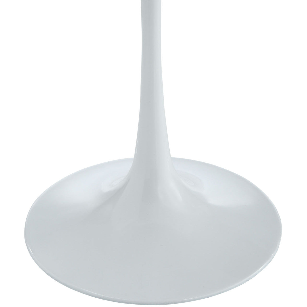 Lippa Wood Top Side Table in White