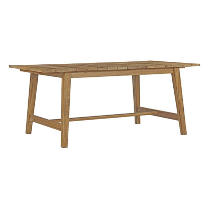 Dorset Outdoor Patio Teak Dining Table, Brown, Wood 13169