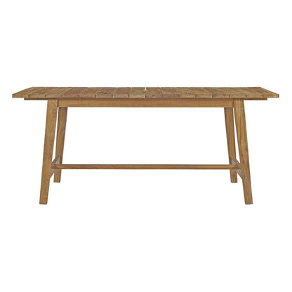 Dorset Outdoor Patio Teak Dining Table, Brown, Wood 13169