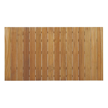 Dorset Outdoor Patio Teak Dining Table, Brown, Wood 13169
