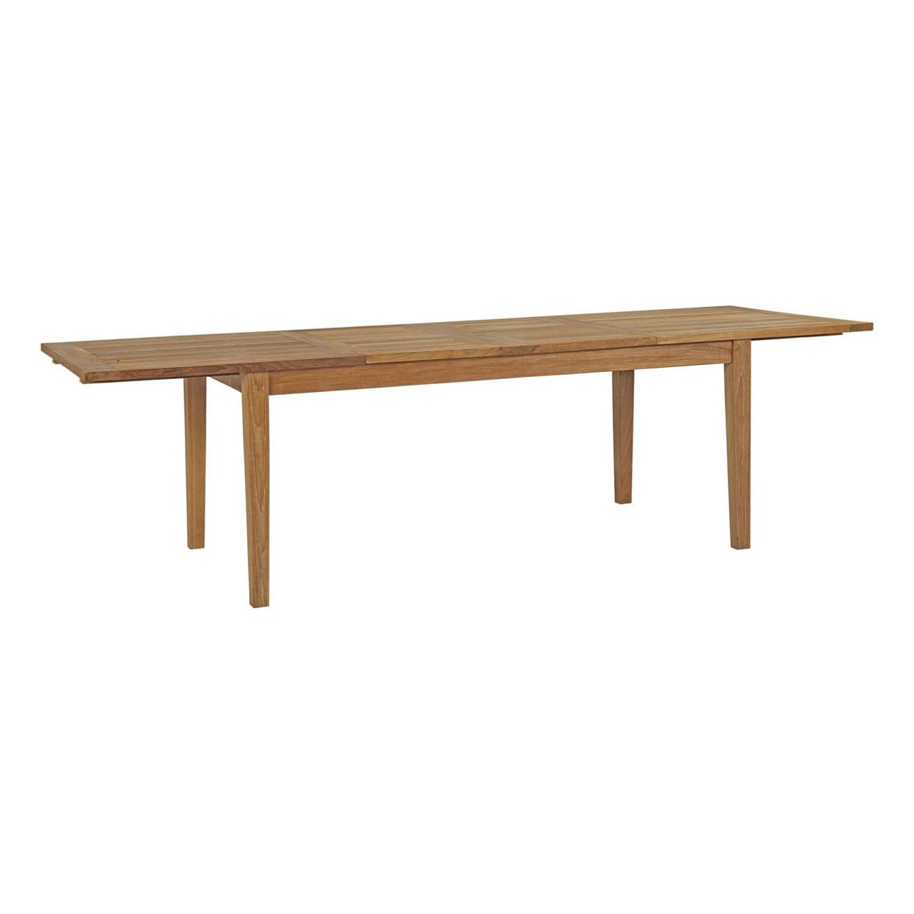 Marina Extendable Outdoor Patio Teak Dining Table, Brown, Wood 13171