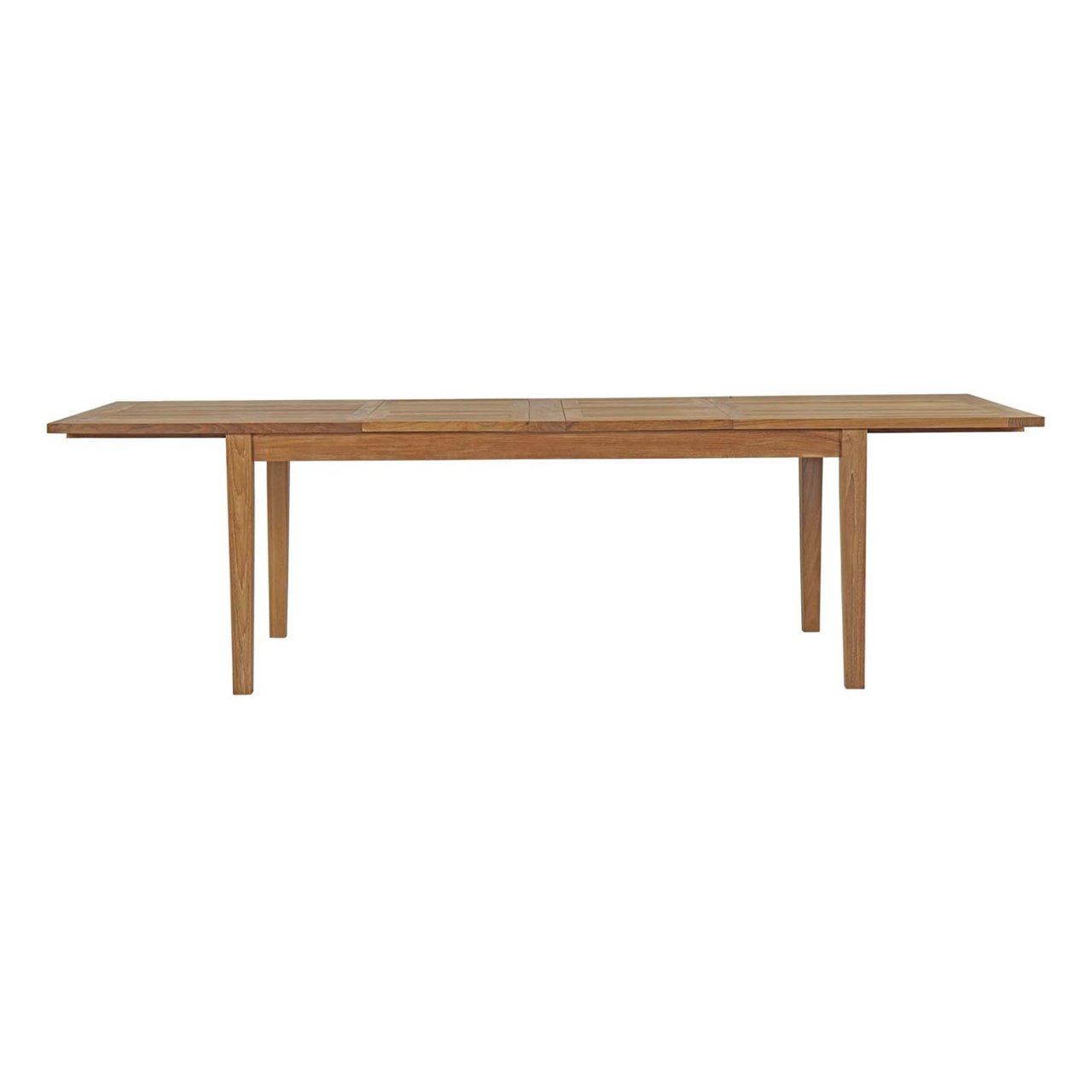 Marina Extendable Outdoor Patio Teak Dining Table, Brown, Wood 13171