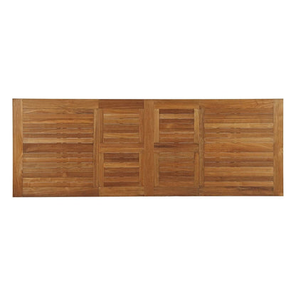 Marina Extendable Outdoor Patio Teak Dining Table, Brown, Wood 13171