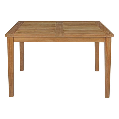 Marina Outdoor Patio Teak Dining Table, Brown, Wood 13172