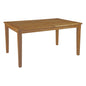 Marina Outdoor Patio Teak Dining Table, Wood, Brown 13173
