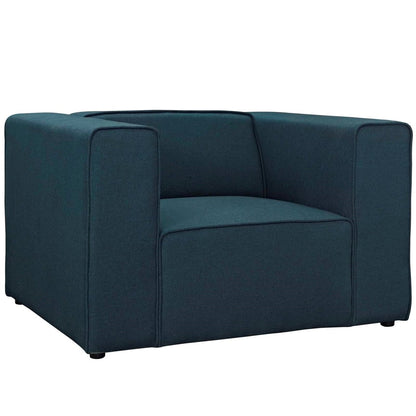 Mingle Upholstered Fabric Armchair, Blue, Fabric 13175