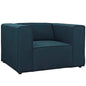 Mingle Upholstered Fabric Armchair, Blue, Fabric 13175